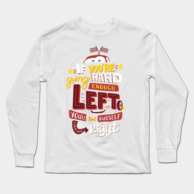 Go Hard Enough Left Long Sleeve T-Shirt by risarodil